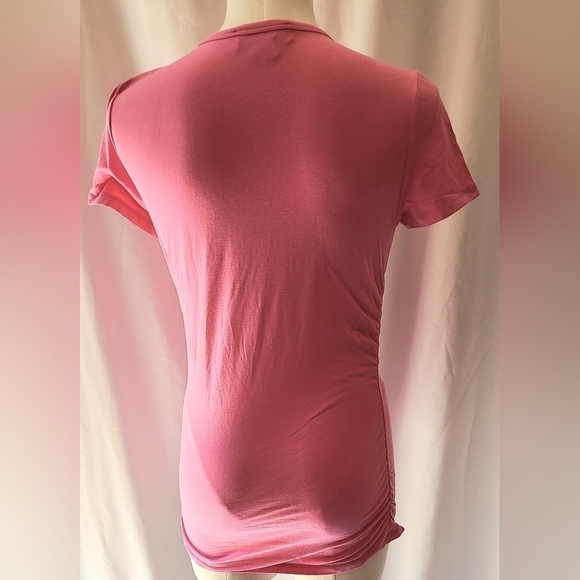 MICHAEL by Michael Kors Pink Stretch Cotton Top - M - Picture 3 of 3